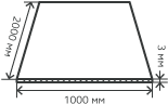 Лист нержавеющий AISI 316L 3х1000х2000