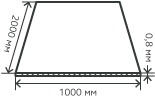 Лист нержавеющий  0,8х1000х2000 мм.  AISI 304 (08Х18Н10) холоднокатаный