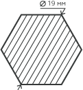 Шестигранник нержавеющий (пруток) 19 мм. 20Х13 горячекатаный, матовый