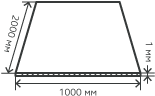 Лист нержавеющий  1х1000х2000 мм.  AISI 304 (08Х18Н10) холоднокатаный